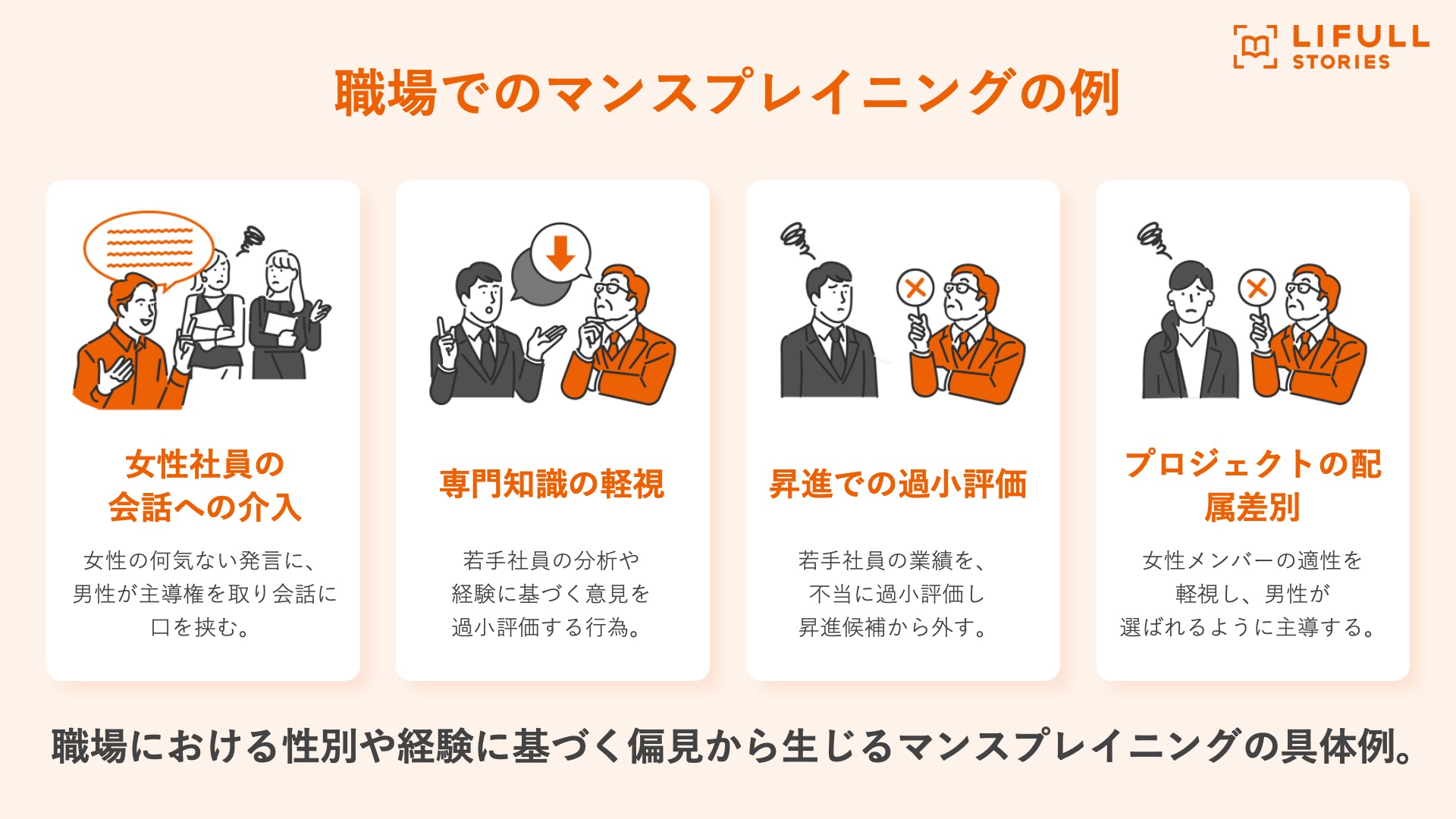 職場のマンスプレイニングの例