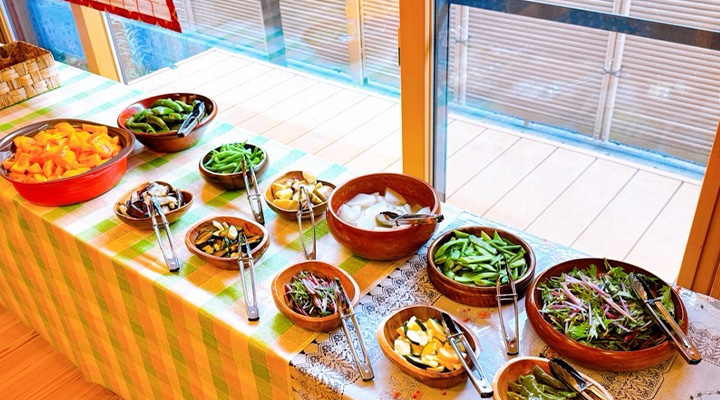 「農CARRY」の野菜ビュッフェ